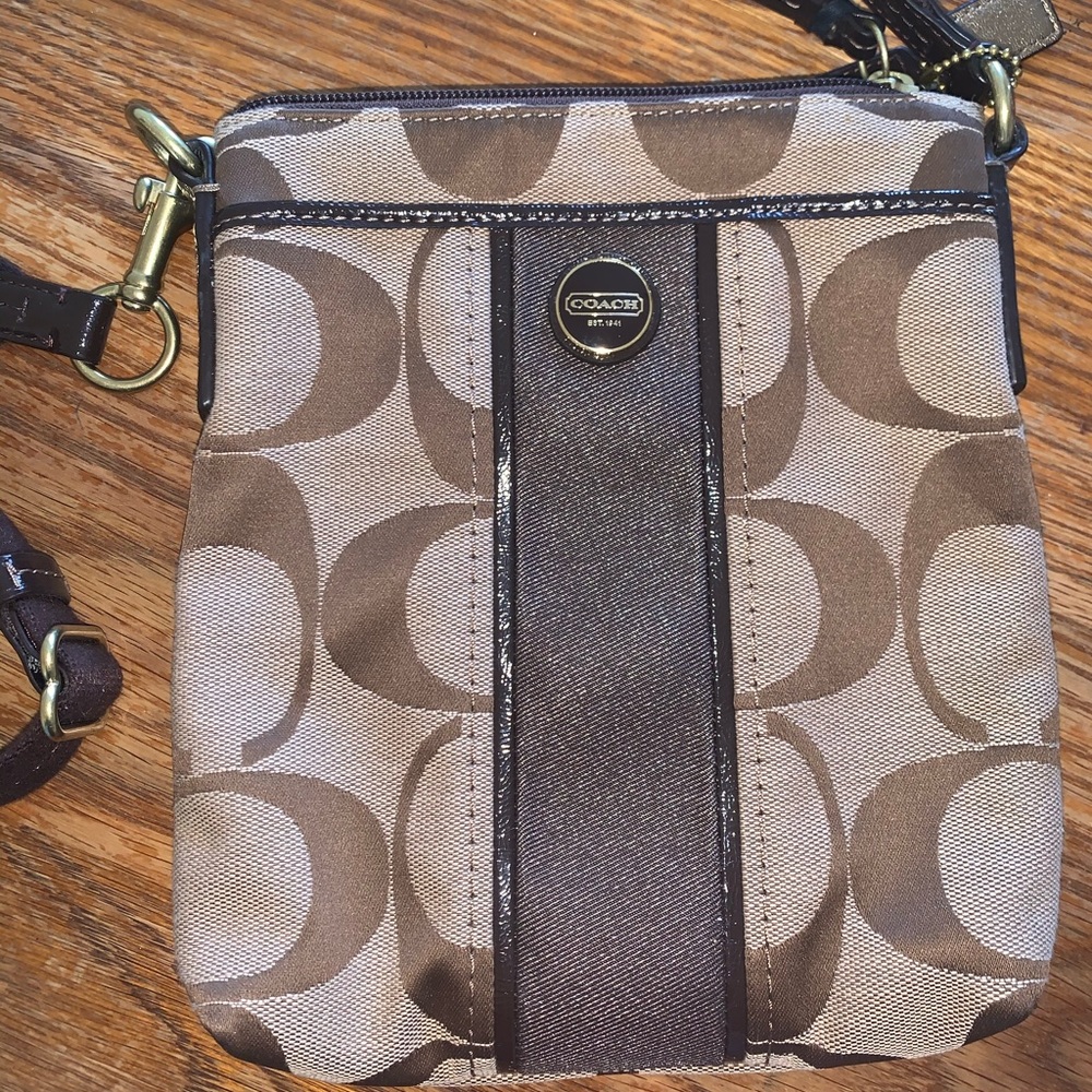 Coach over the shoulder bag/cross body bag
